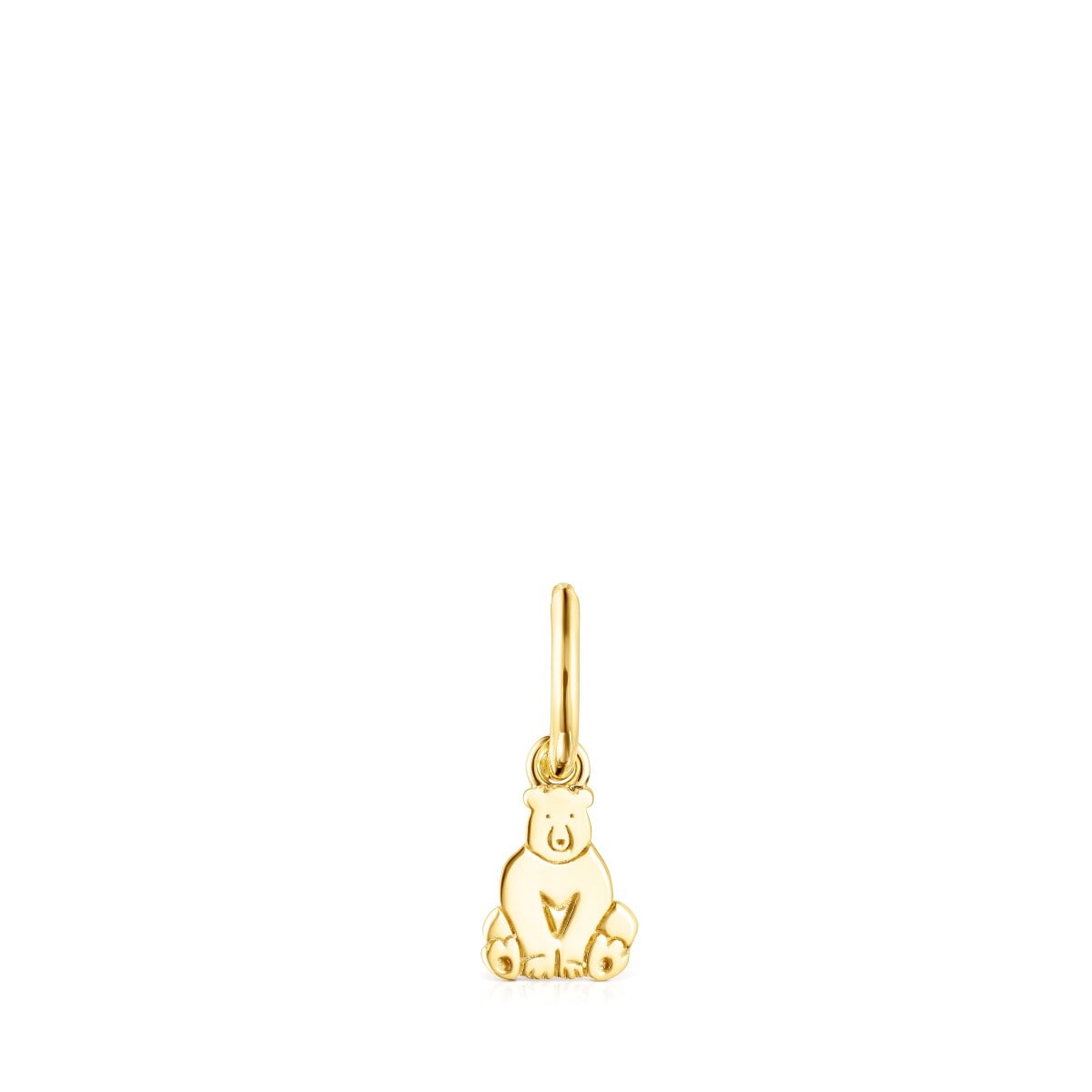 Tous - Brinco Save Urso Em Prata Vermeil - Golden