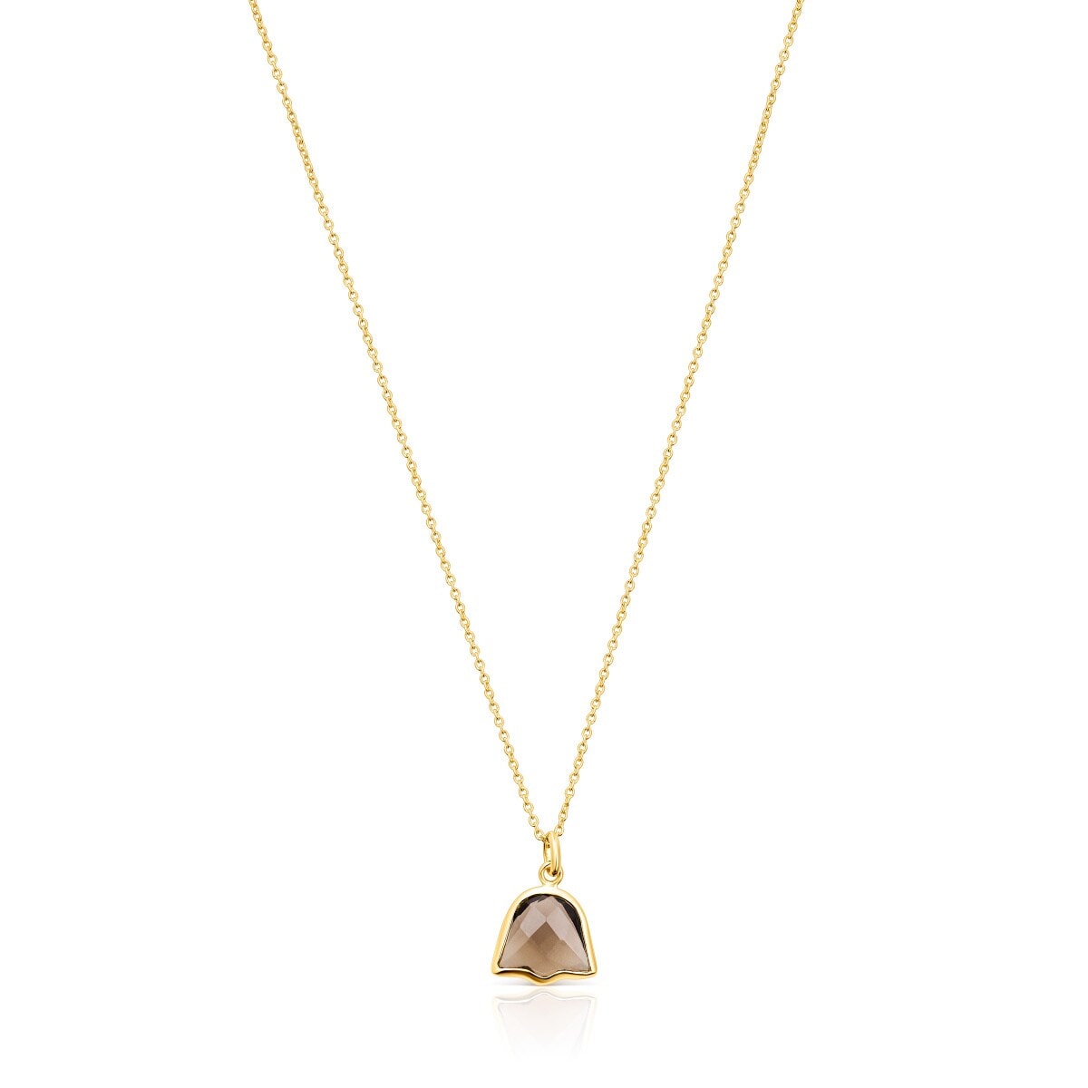 Tous - Colar Sweet Dolls Color Em Prata Vermeil E Quartzo Fumado - Golden