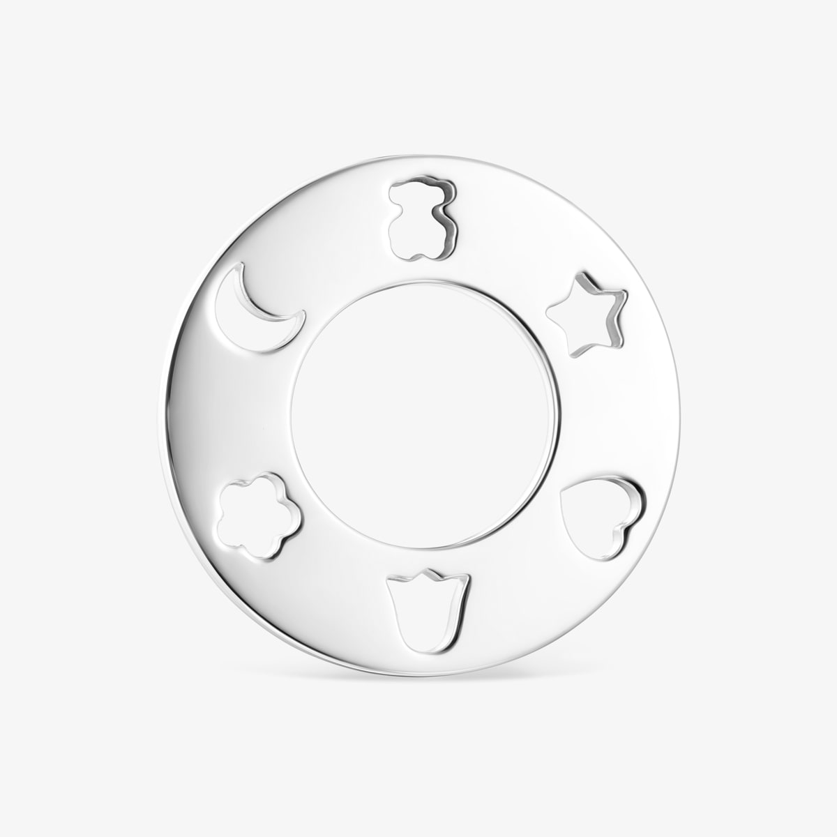 Tous - Pingente Grande Glory Em Prata - Silver