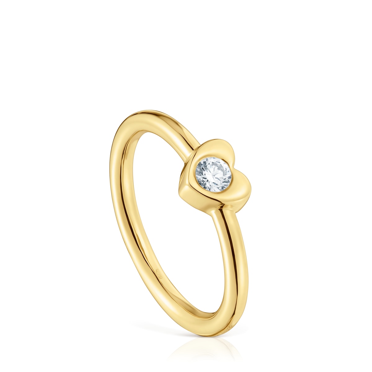 Tous - Anel Em Ouro Com Diamante Criado Em Laboratório Tous Lili Tamanho 14