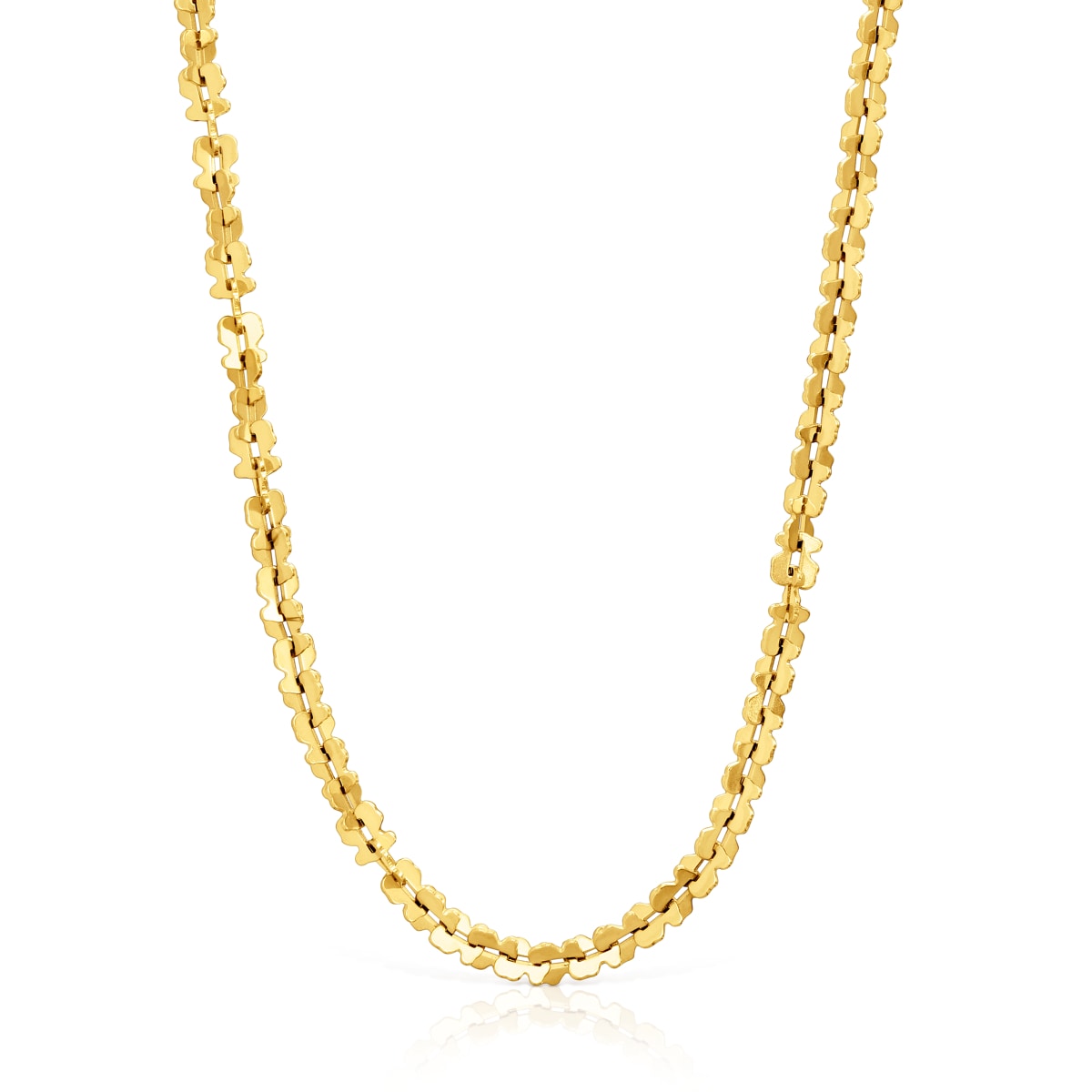 Tous - Kurze Halskette Aus Goldfarbenem Stahl Mit Bärenmotiven Tous Carrusel - Goldfarben