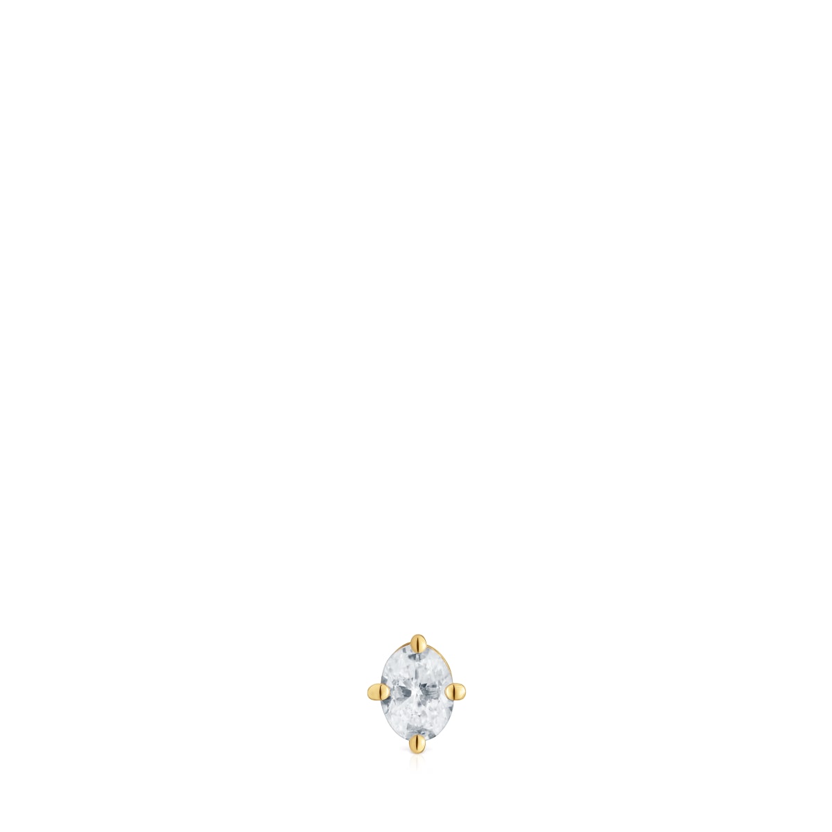 Tous - Einzelohrring Aus 14 Kt Gold Mit Einem Im Labor Gezüchteten 0,15 Ct Diamanten Tous Shine Lgd - Transparent