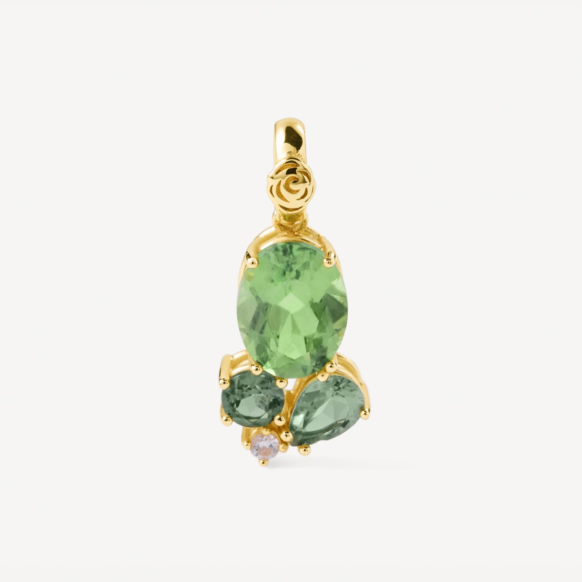 Tous Mujer Verde - Colgante De Oro Con Diamante Y Gemas Atelier