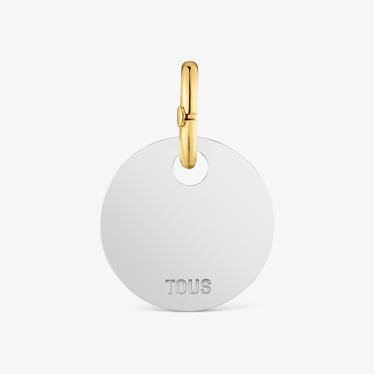 Dwukolorowy Wisiorek Z Medalionem 23 Mm Tous Unlock - Tous Rozmiar U