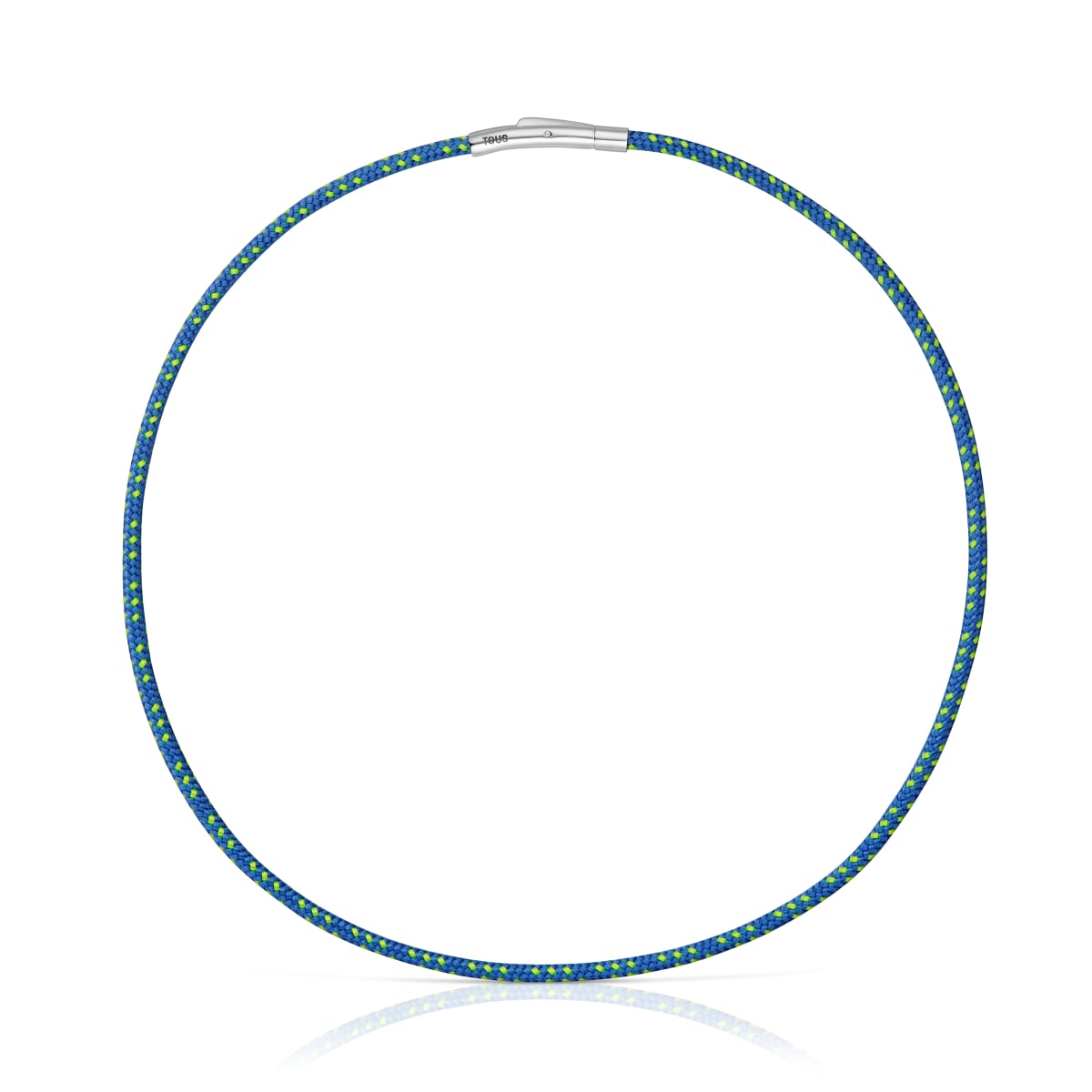 Tous - Colar Com Cordão Azul E Aço Tous Basics - Blue