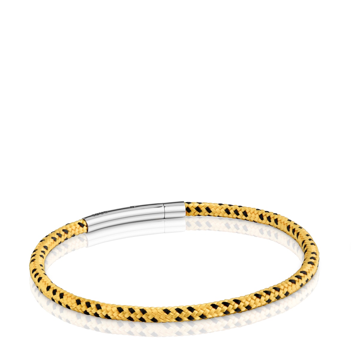 Tous - Pulseira Com Cordão Amarelo E Aço Tous Basics - Yellow