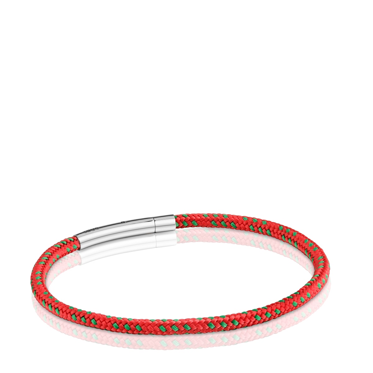 Tous - Pulseira Com Cordão Vermelho E Aço Tous Basics - Red