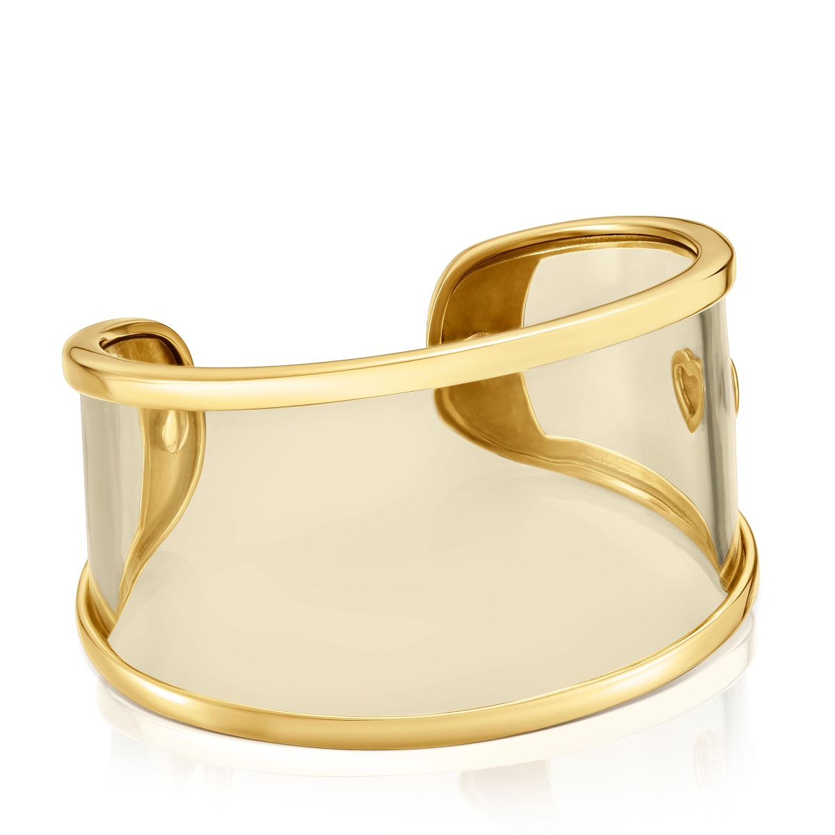 Tous - Pulsera Esclava De Acero Dorado Y Resina Blanca Galaxy - Blanco