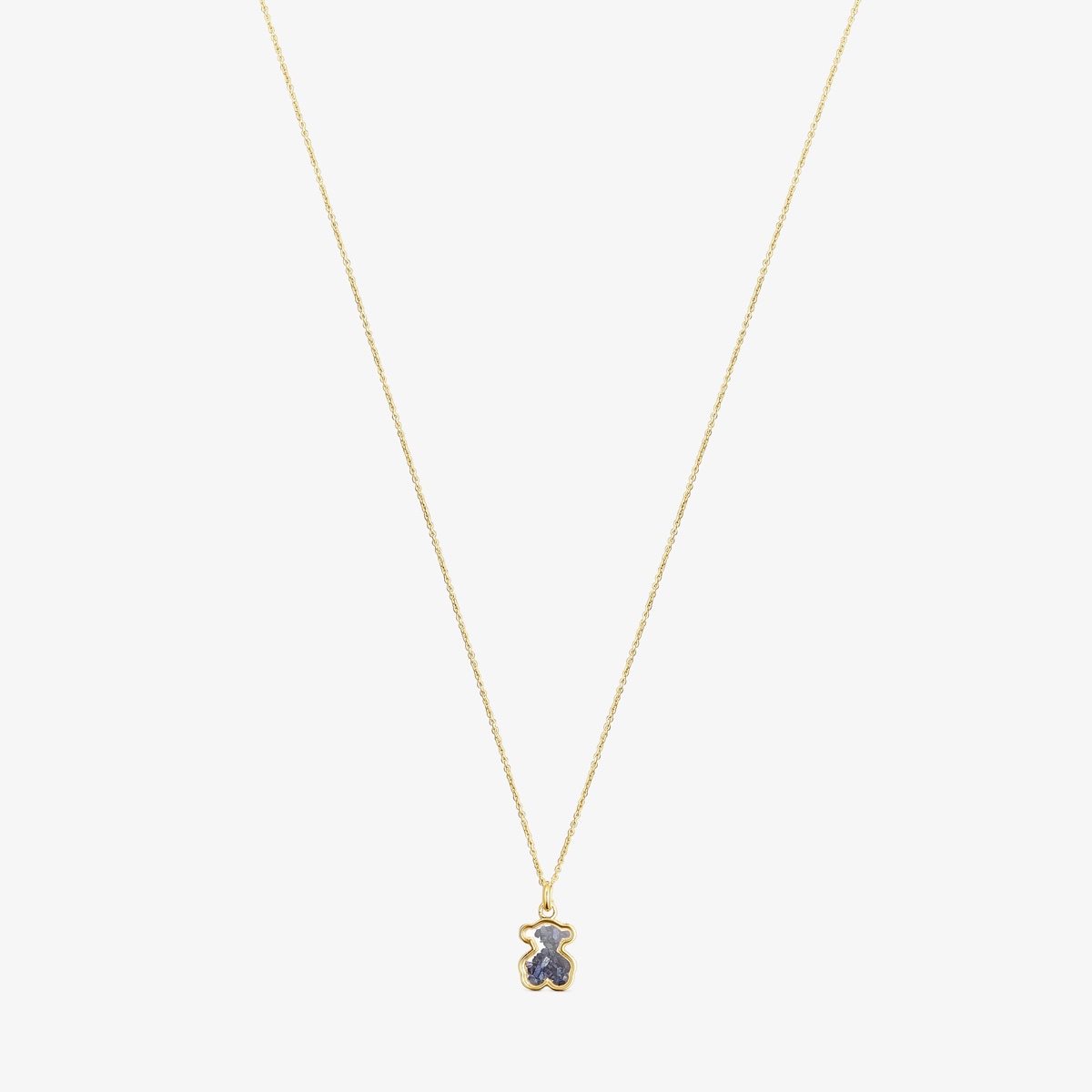 Tous - Colar Areia Em Ouro E Safira Azul - Golden