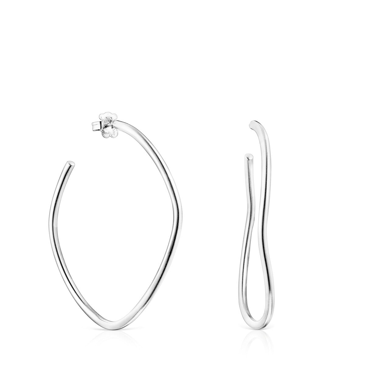 Tous - Brincos Aro Onda Hav Em Prata - Silver