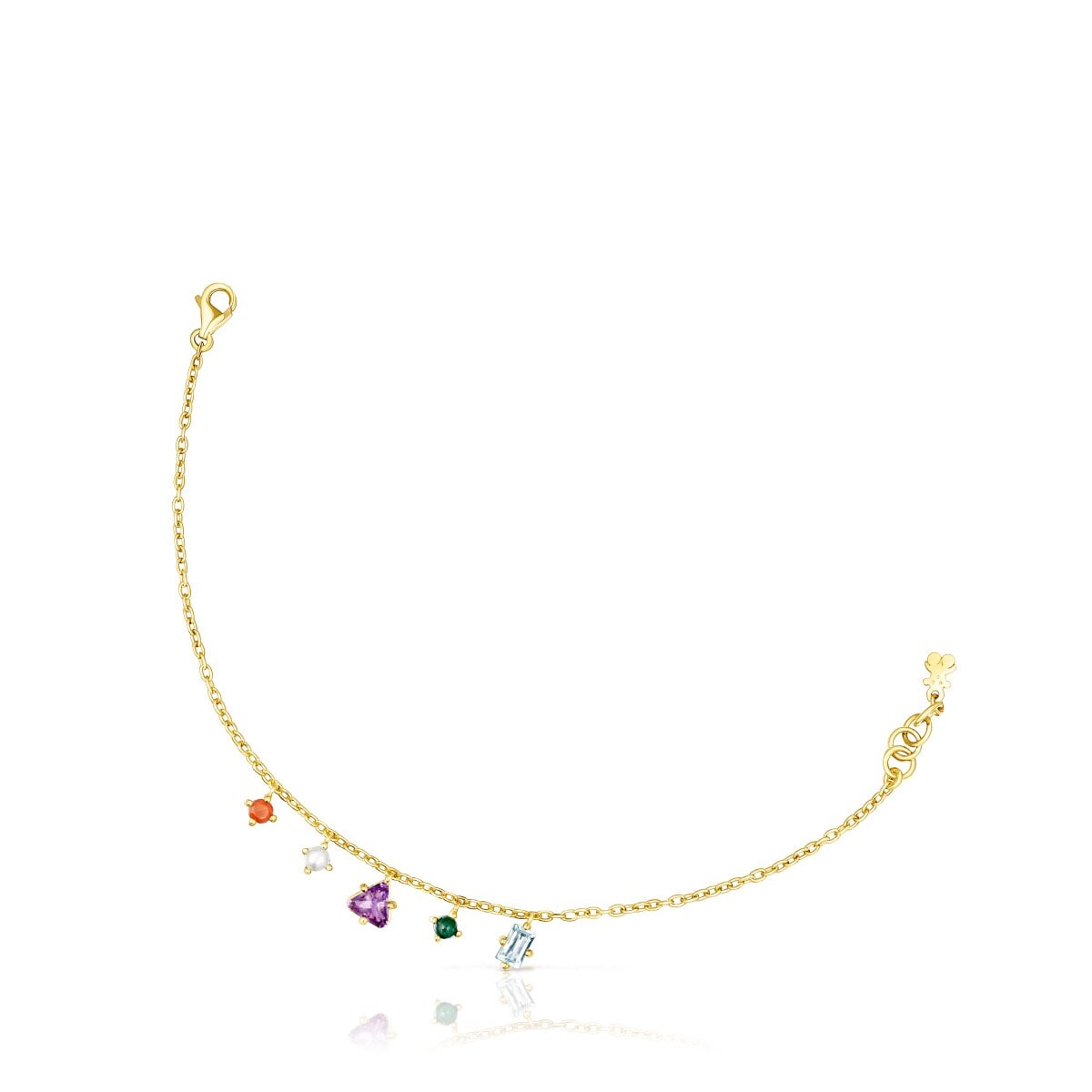 Tous - Pulseira Tous Good Vibes Em Prata Vermeil E Pedras Preciosas - Golden