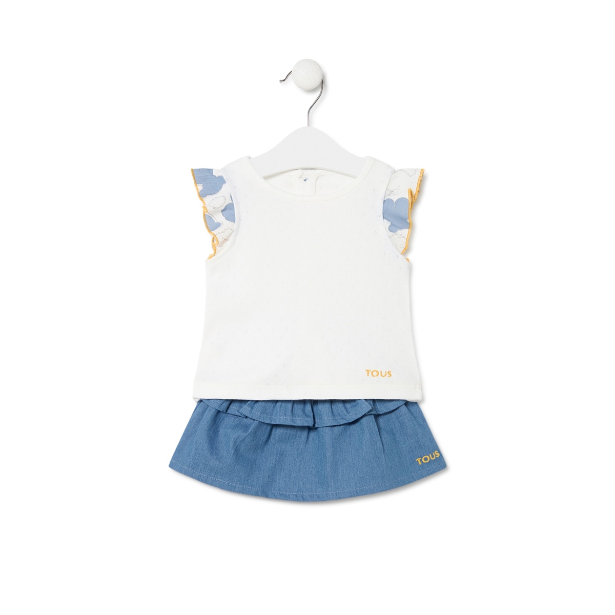 Tous - Conjunto De Menina Denim Azul Celeste - Light Blue