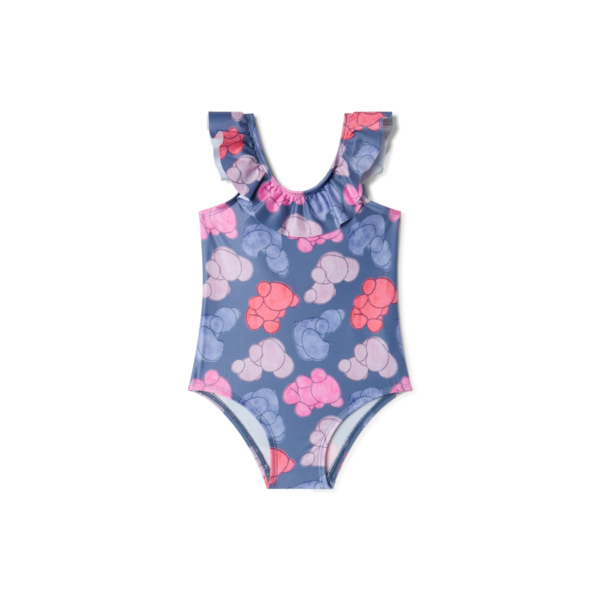 Tous - Fato De Banho Integral De Menina Aqua Azul Marinho - Navy