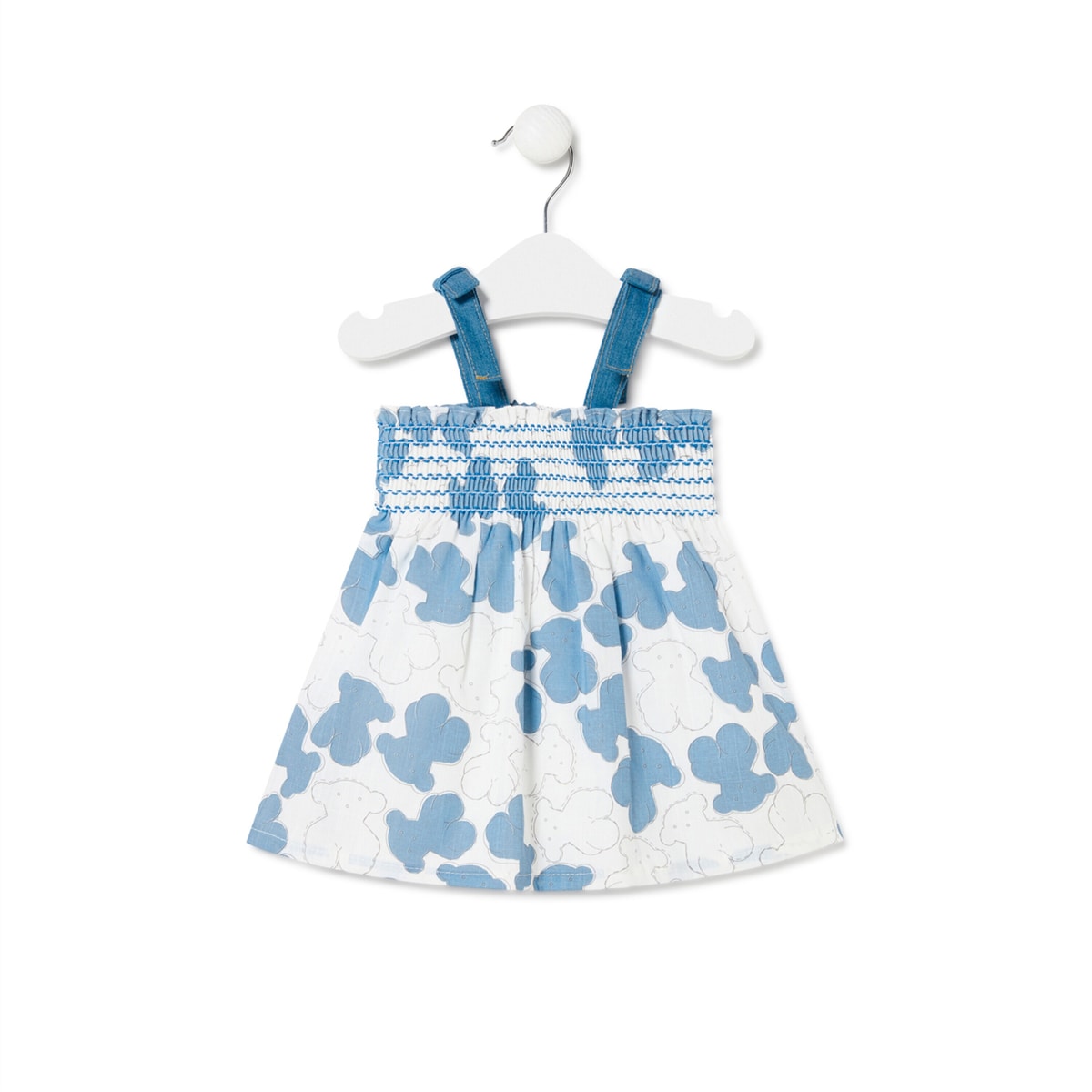 Tous - Vestido De Menina Denim Azul Celeste - Light Blue