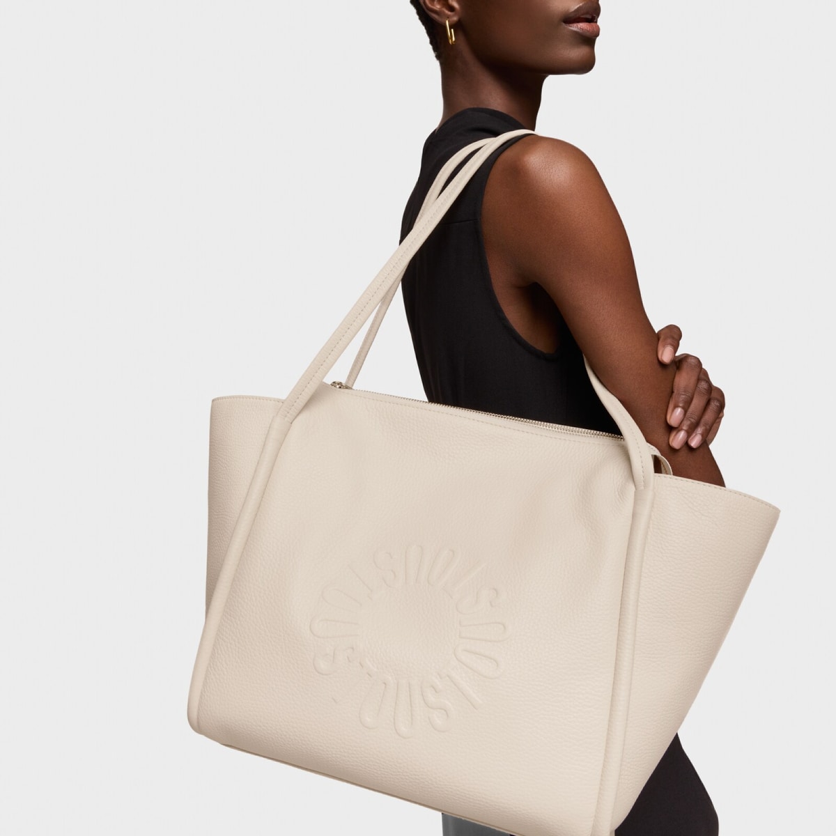 Tous - Tote Bag Grande Em Pele Bege Tous Miranda - Beige