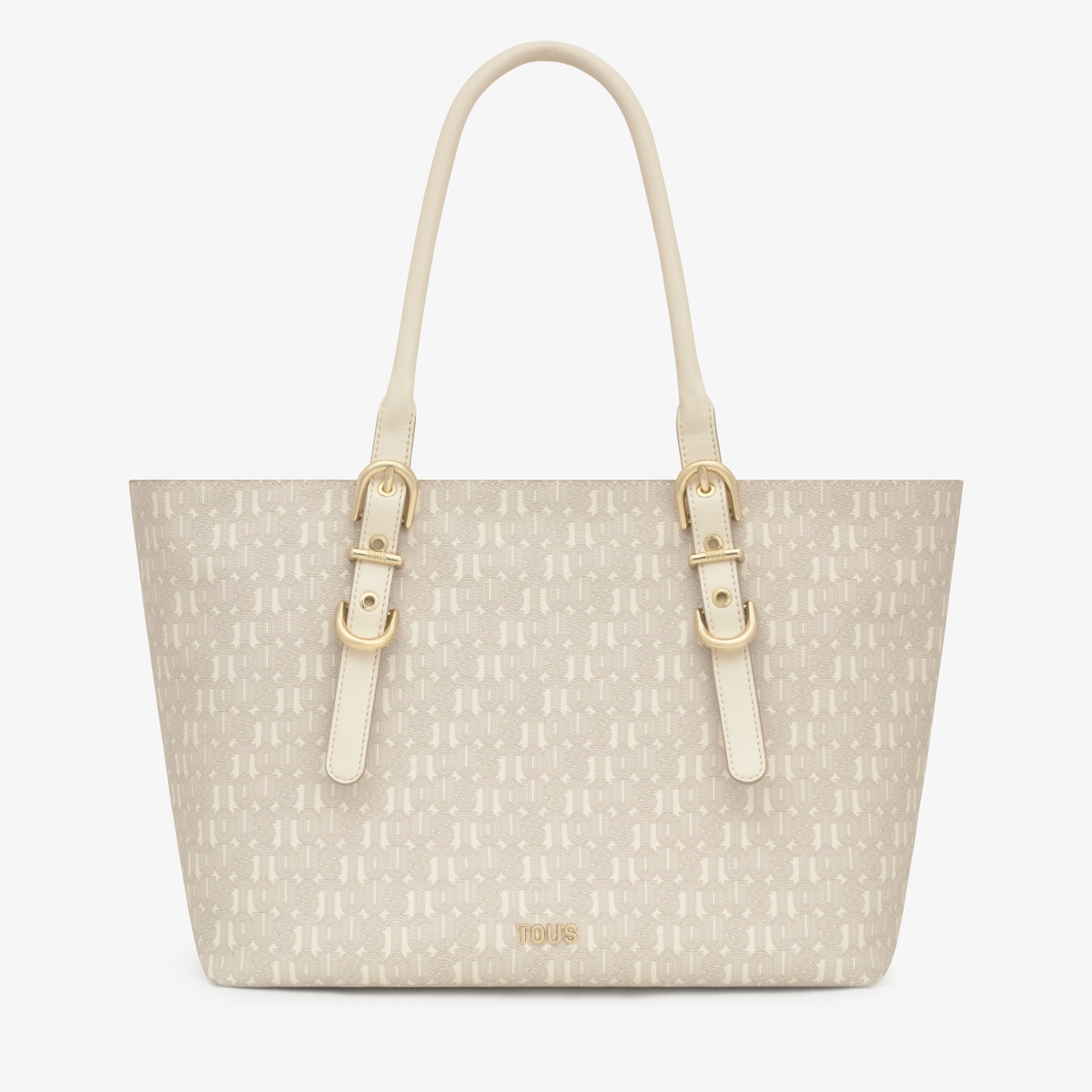 Tous - Tote Bag Grande Bege Tous Buckles Silhouette - Beige