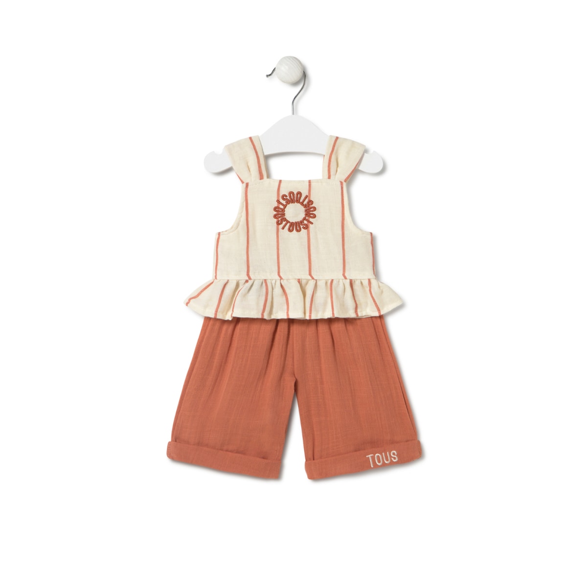 Tous - Conjunto De Bebé Menina Classic Telha - Terracotta