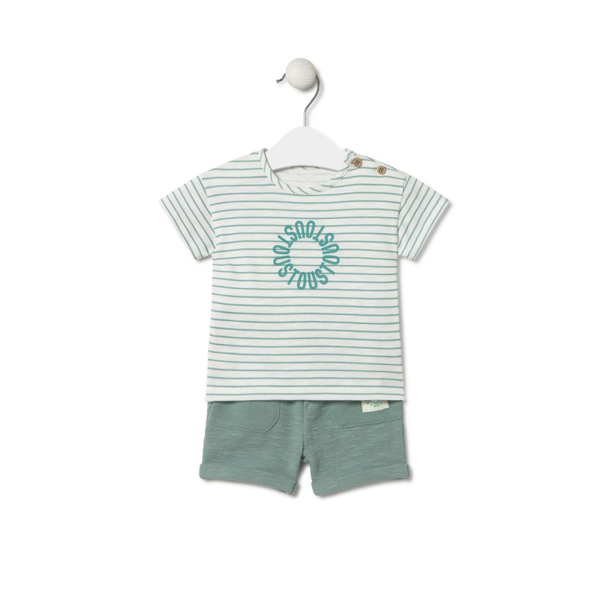 Tous - Conjunto De Bebé Para Menino Circle Verde - Green