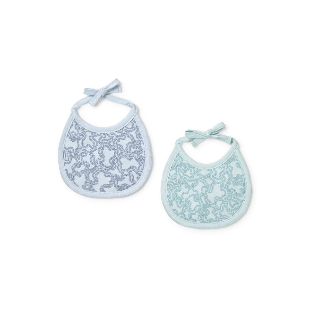Tous - Baby Bib Set In Kaosp Sky Blue - Hellblau
