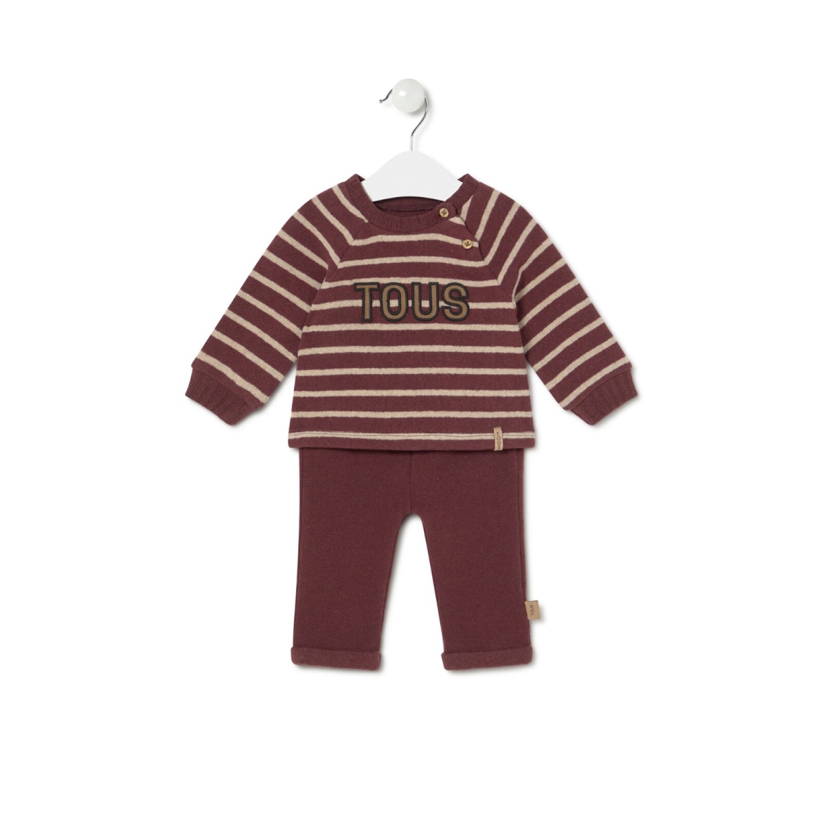 Tous - Conjunto De Menino Garnet Grená - Maroon