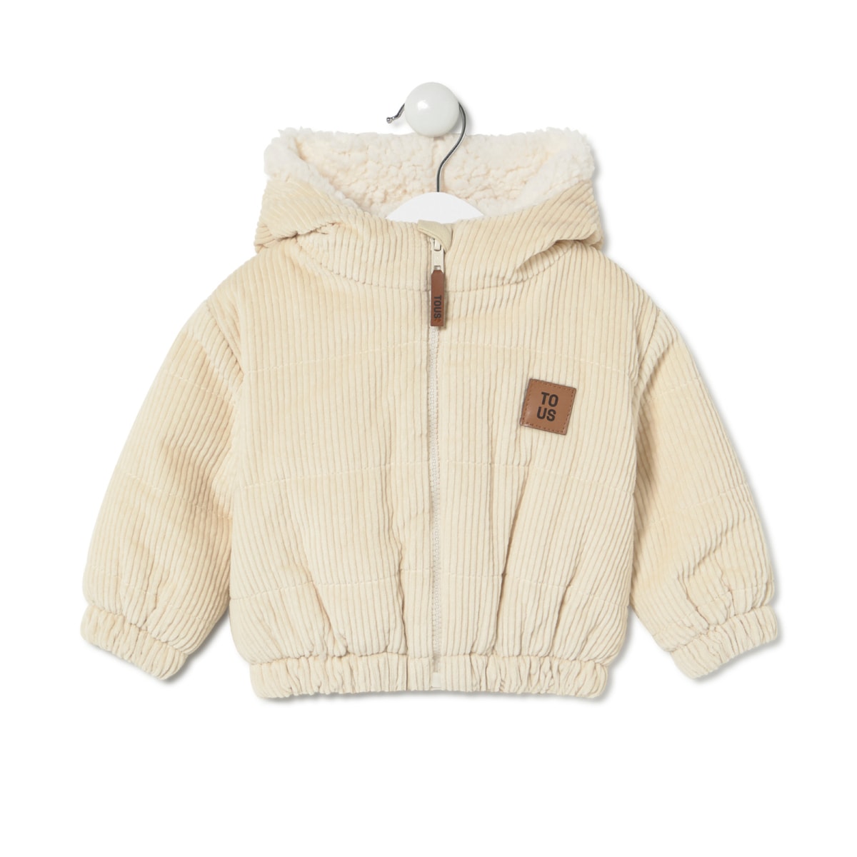 Tous - Corduroy Coat In Brown Ecru -