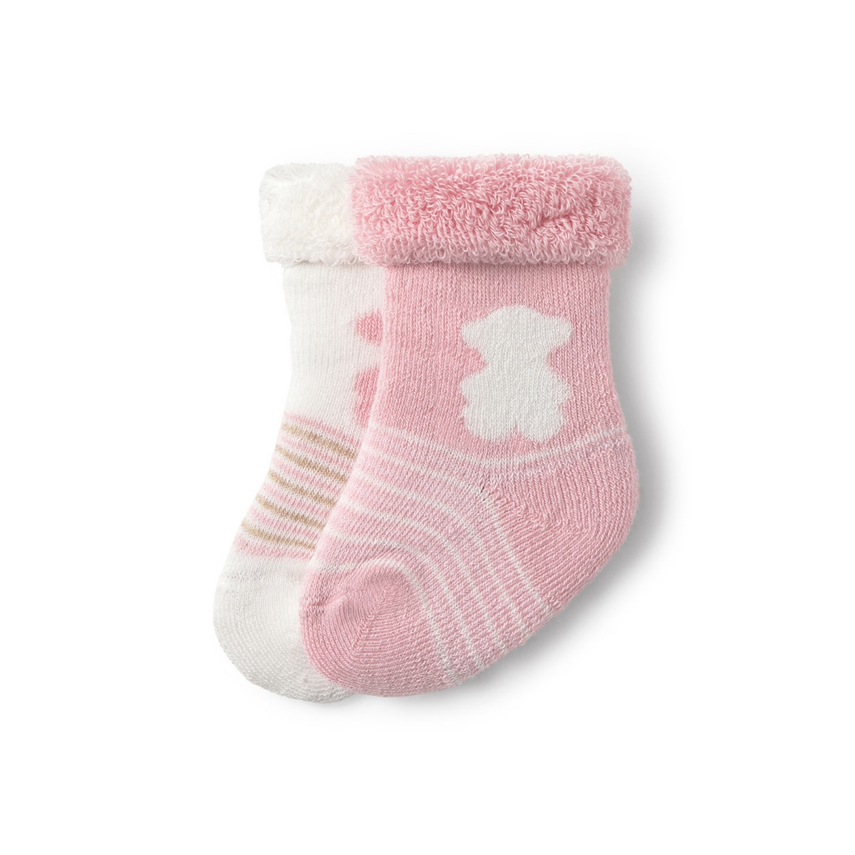 Tous - Pack Of 2 Pairs Of Baby Socks In Ssocks Pink -