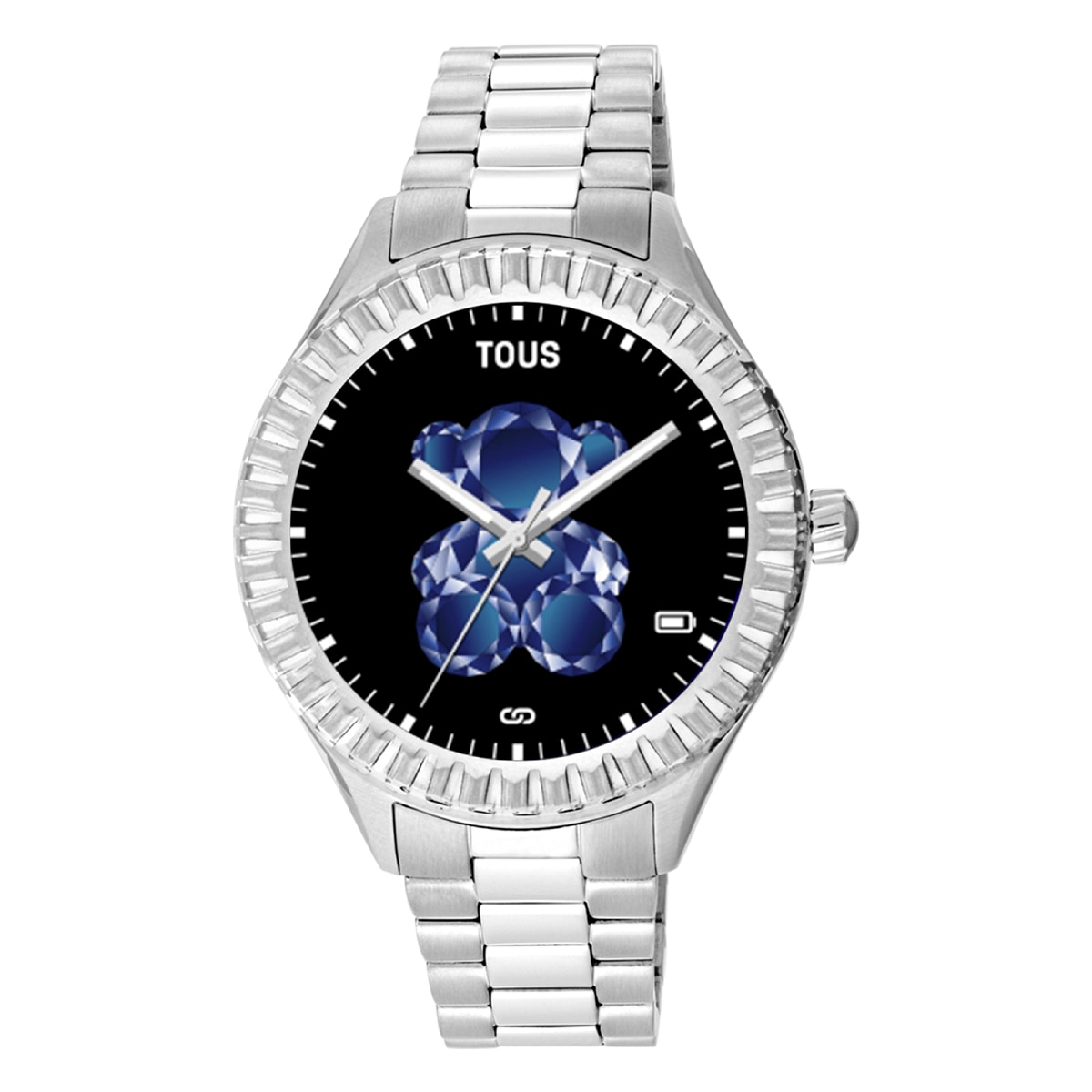 Tous - Relógio Smartwatch T-Bear Connect Com Bracelete Em Aço - Silver