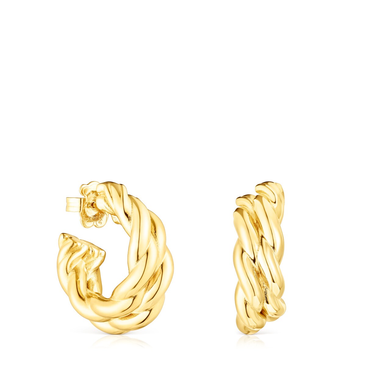 Tous - Brincos Duplos Twisted - Golden