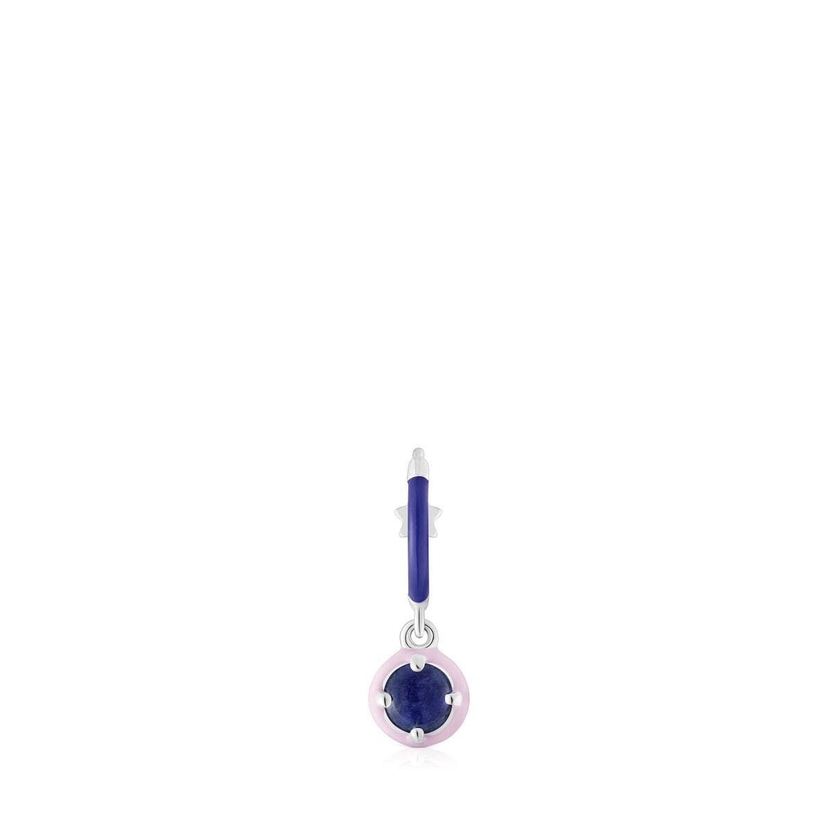 Tous - Brinco De Argola Tous Vibrant Colors Em Prata, Sodalite E Esmalte - Silver