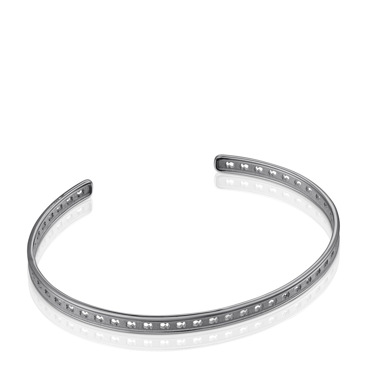 Tous - Pulseira Dark Silver Com Silhuetas Tous Bear Row - Silver