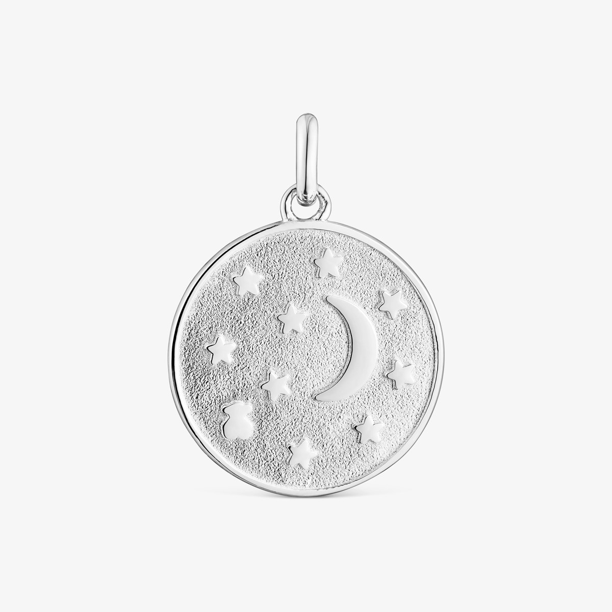 Tous - Medalha Lua E Estrelas Em Prata Efecttous - Silver