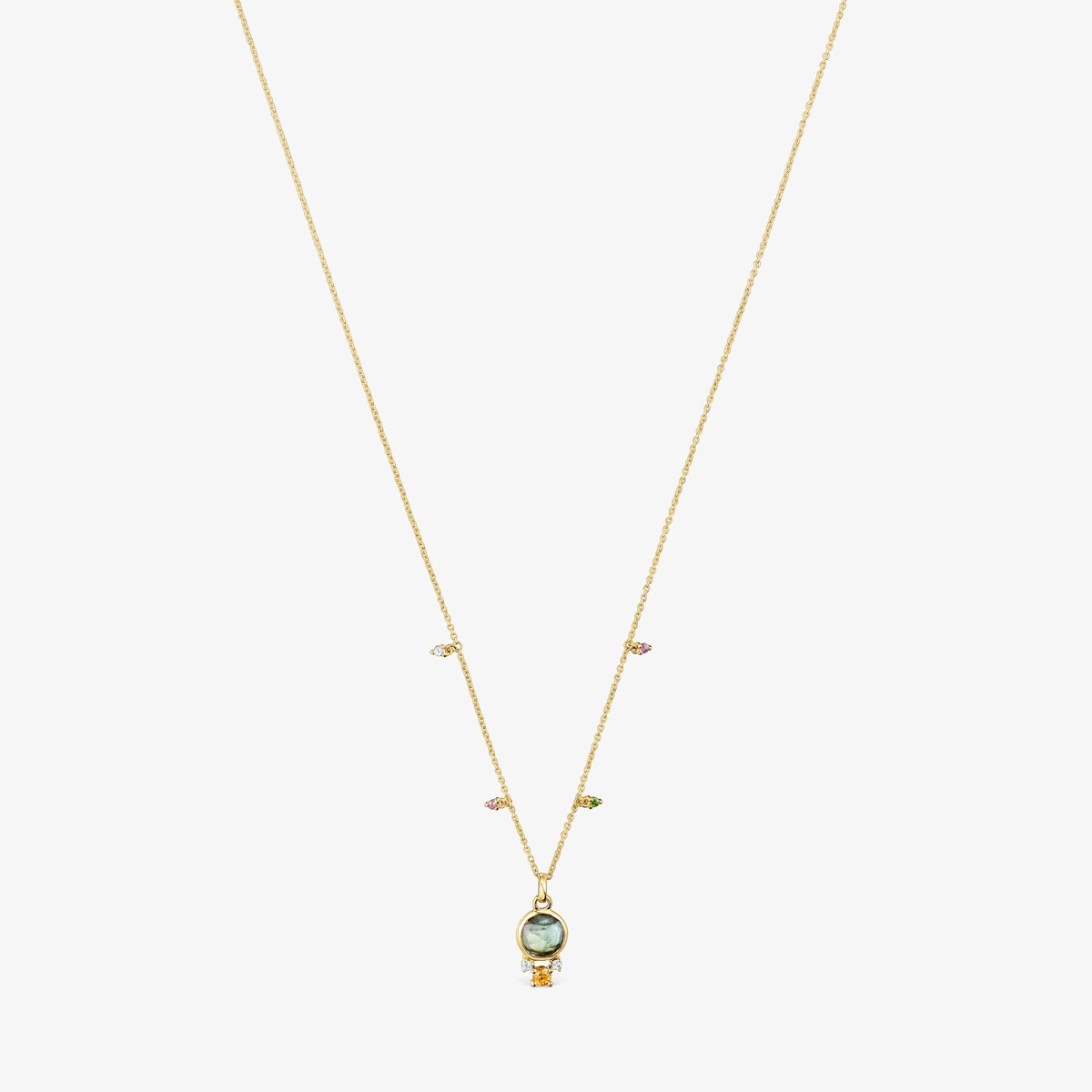 Tous - Colar Virtual Garden Em Ouro Com Labradorite E Pedras Preciosas - Multi