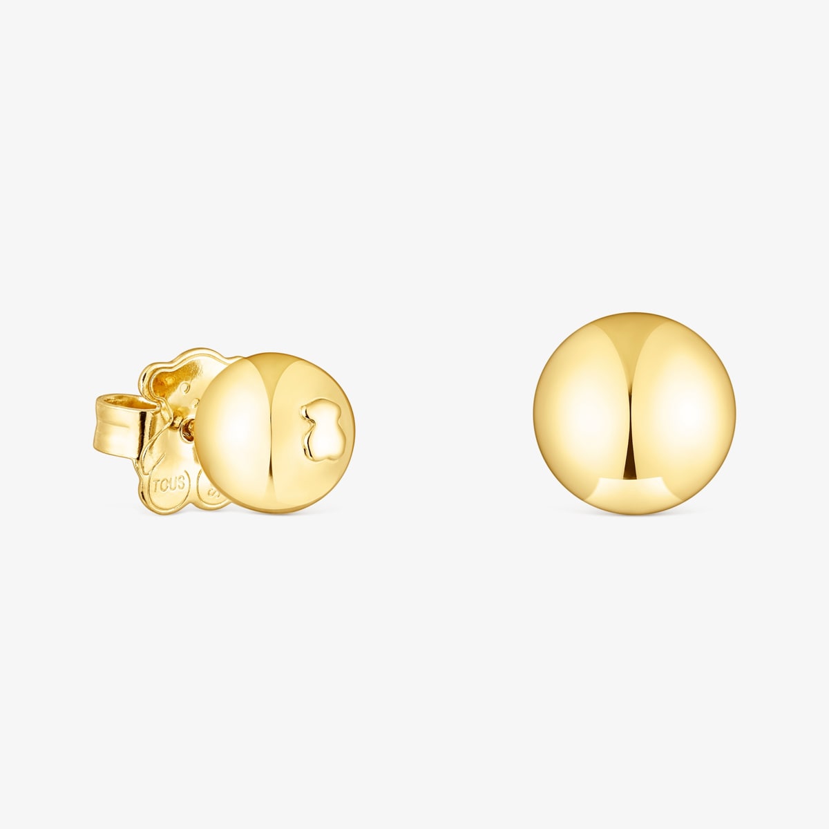 Tous - Pack De Pendientes Con Baño De Oro 18 Kt Sobre Plata Bola Plump - Dorado