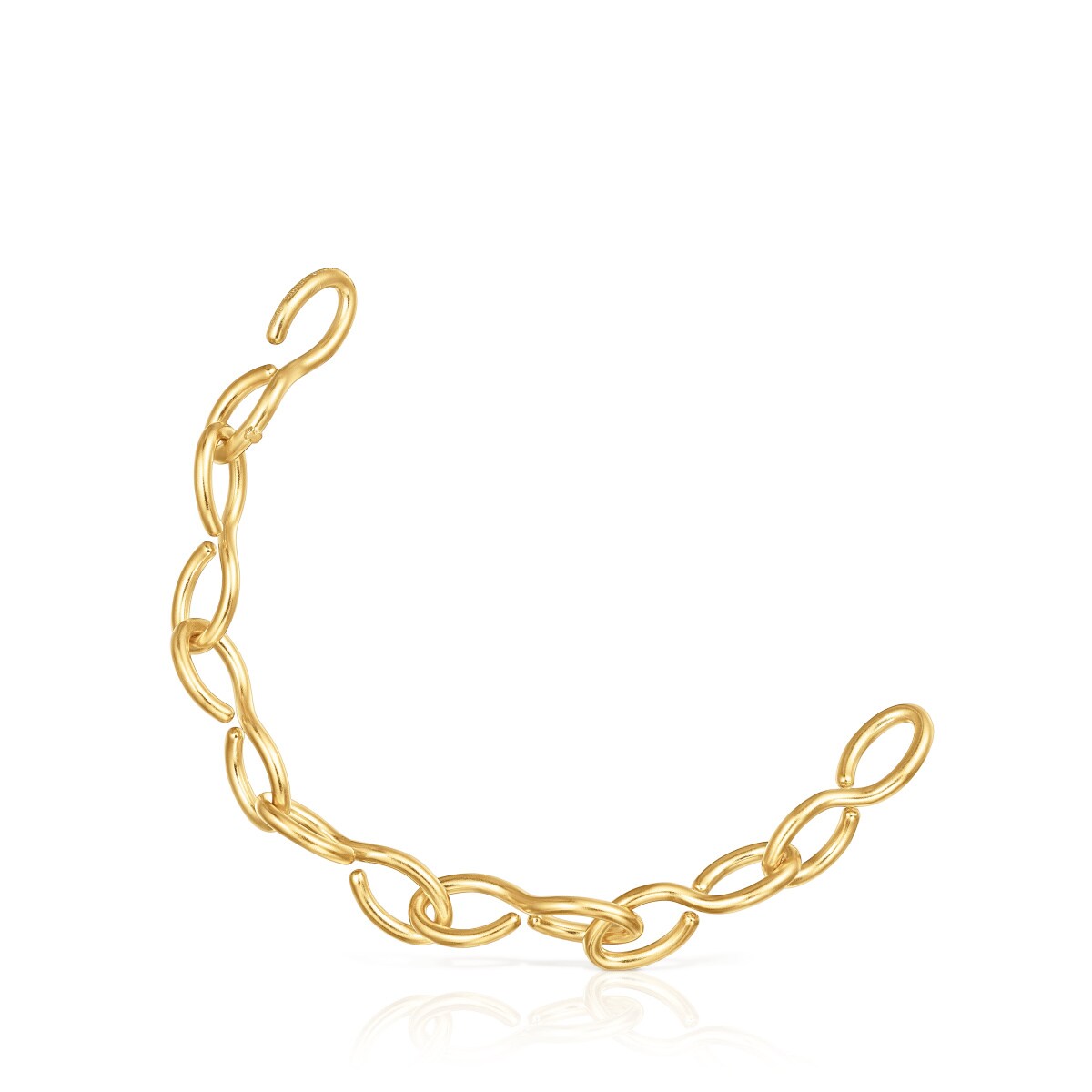 Tous - Pulseira Bent Em Prata Vermeil - Golden