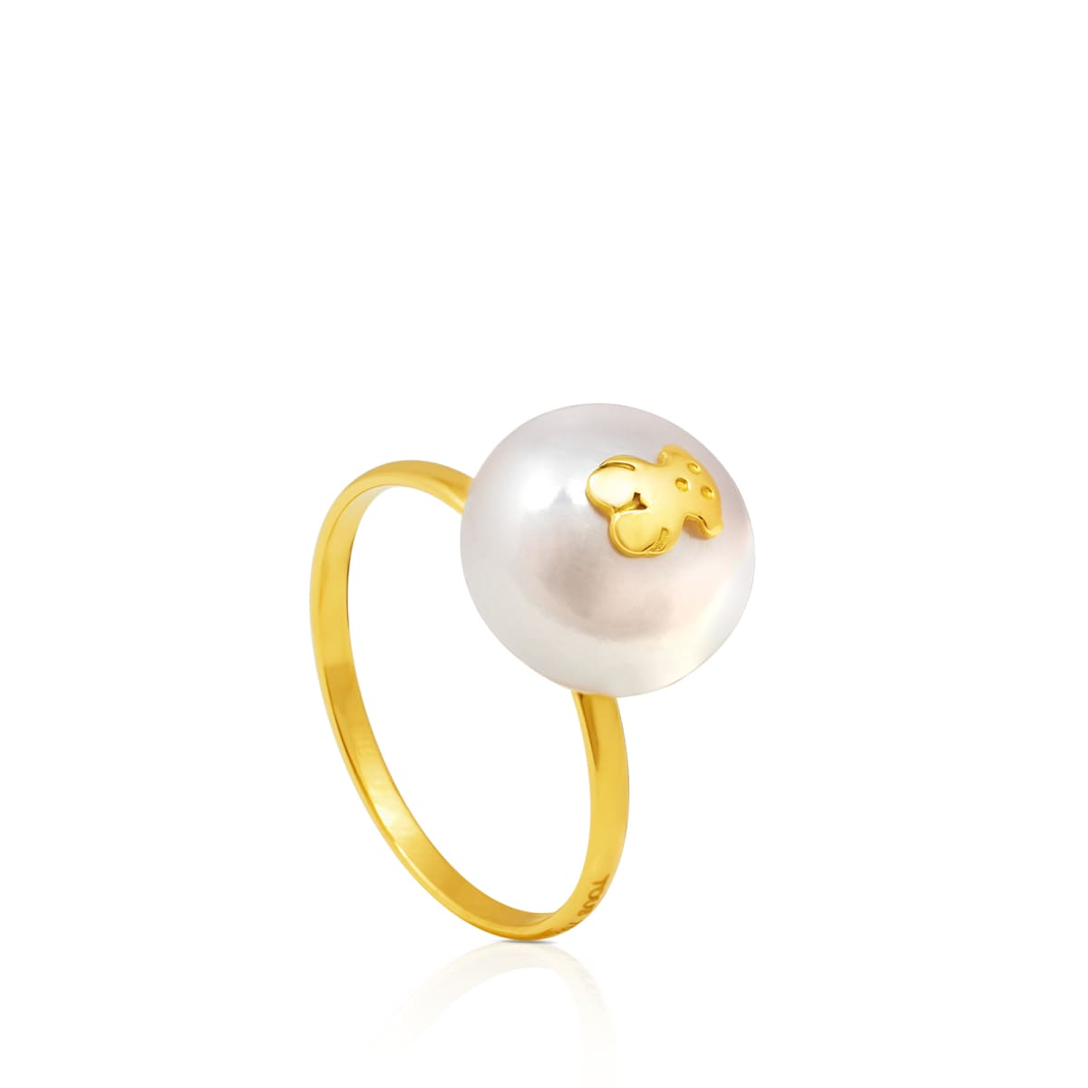 Tous - Anel Icon Pearl Em Ouro Tamanho 5
