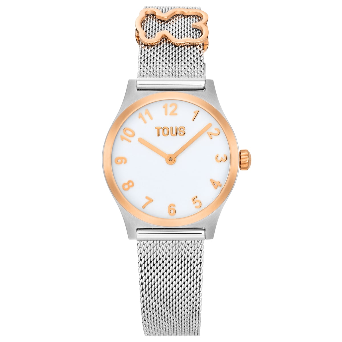 Wyposażony W Bransoletę Ze Stali Z Motywem Z Różowej Stali I Tarczę Z Masy Perłowej Zegarek Analogowy Tous Epic Icon Kdt - Tous Rozmiar U