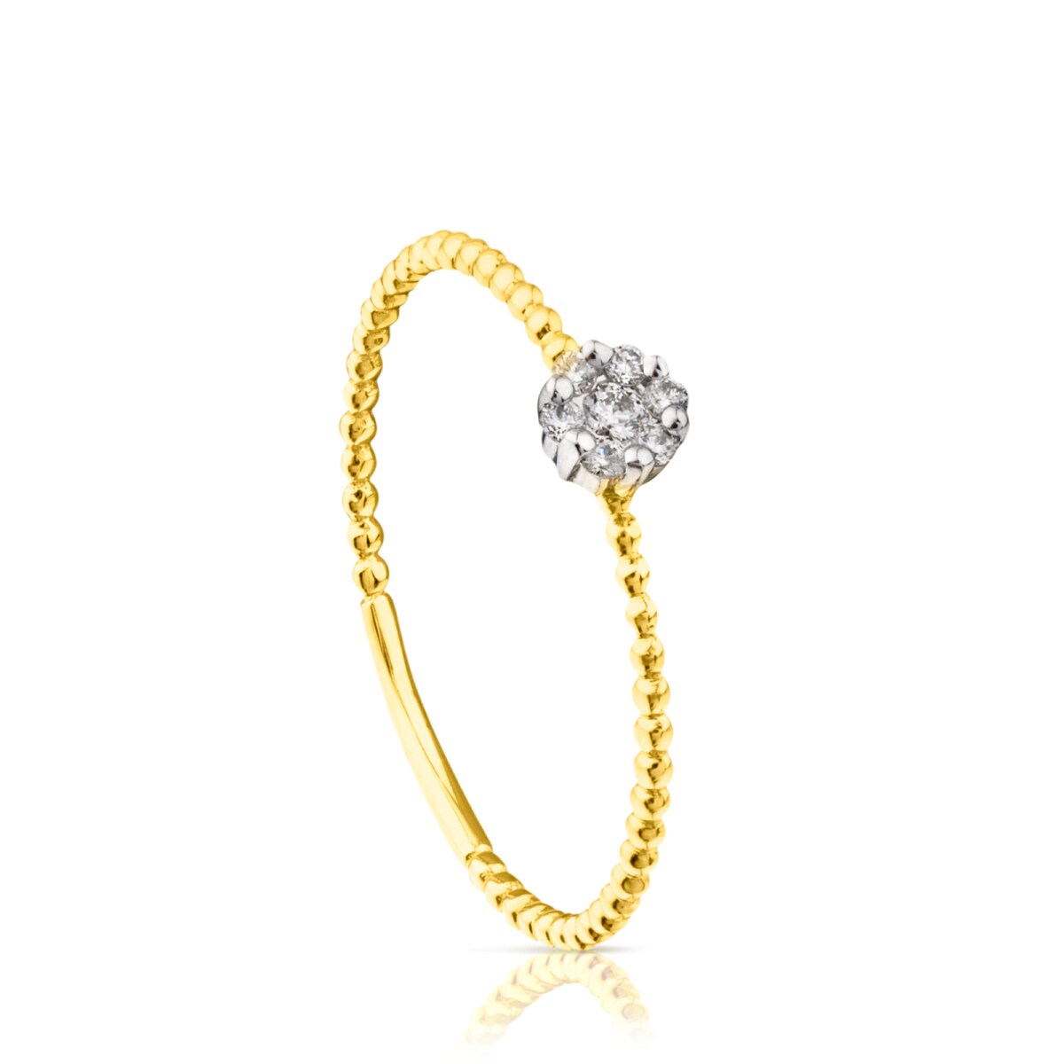 Tous - Anel Tous Brillants Em Ouro Com Diamantes Tamanho 14