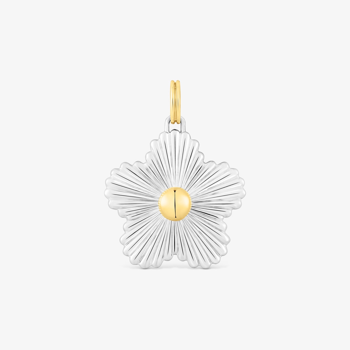 Tous - Pingente Em Prata E Prata Vermeil Flor Iris Motif - Silver