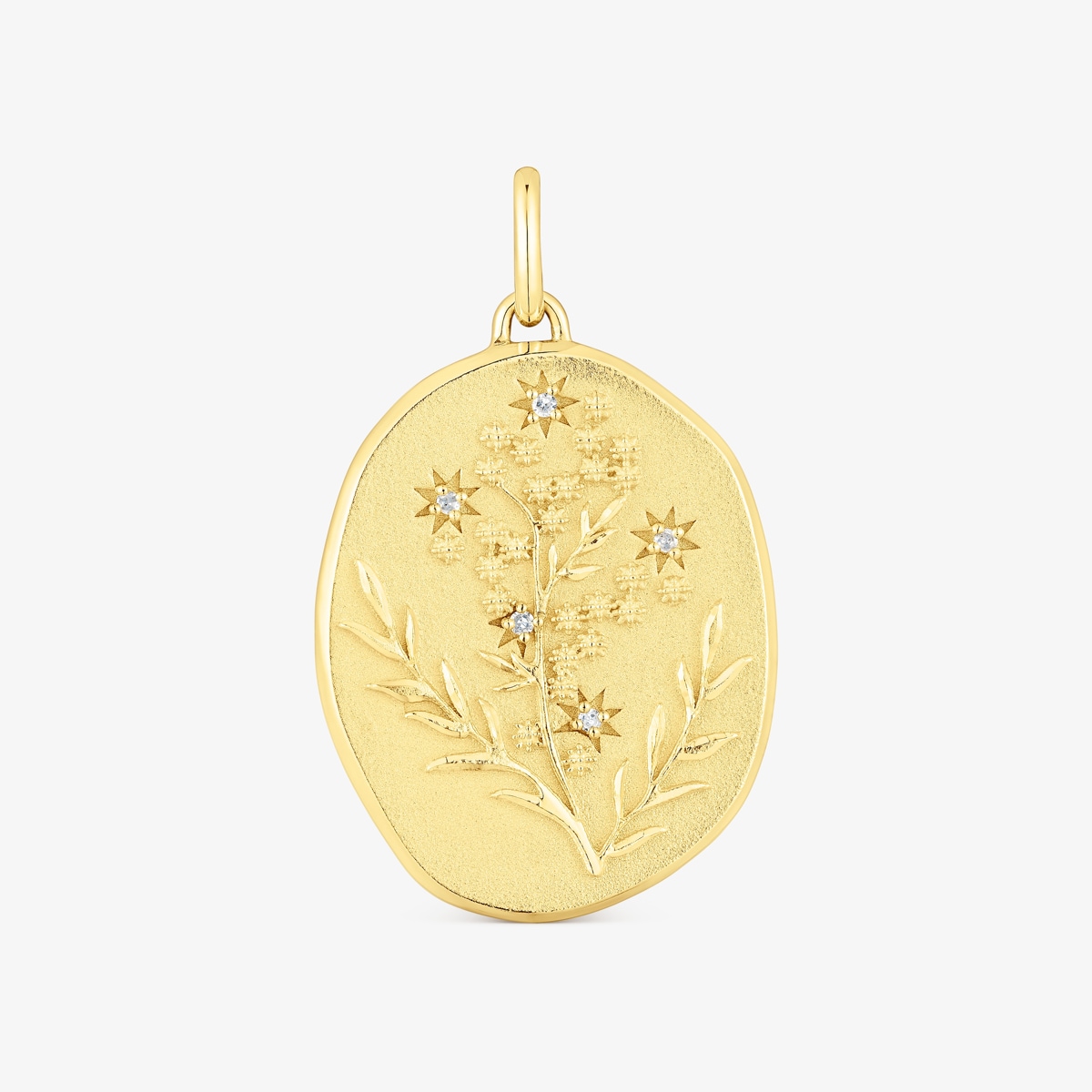 Tous - Pingente Em Prata Vermeil E Diamantes Women Day - Golden