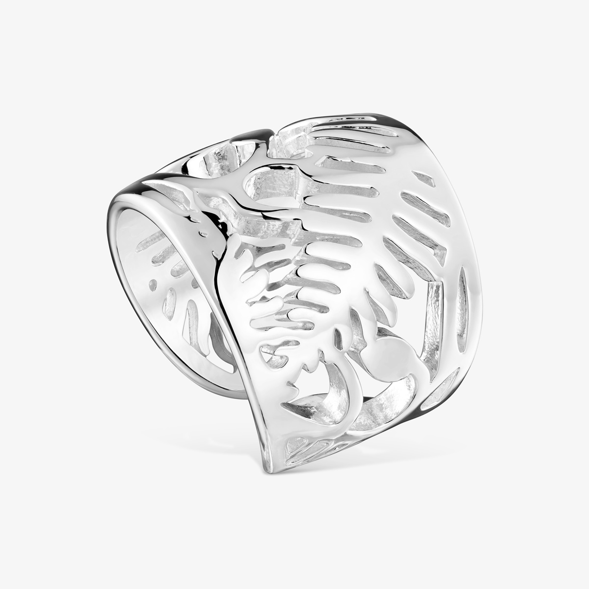 Tous - Yunque Silver Openwork Open Ring - Silver