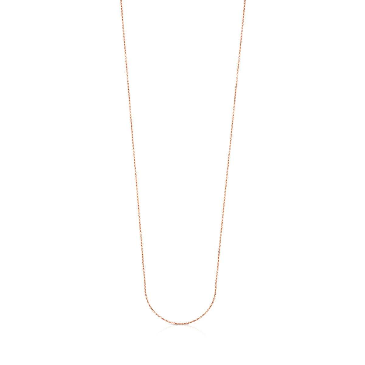 Tous - Corrente Comprida Tous Chain Em Prata Vermeil Rosa, 85 Cm. - Pink