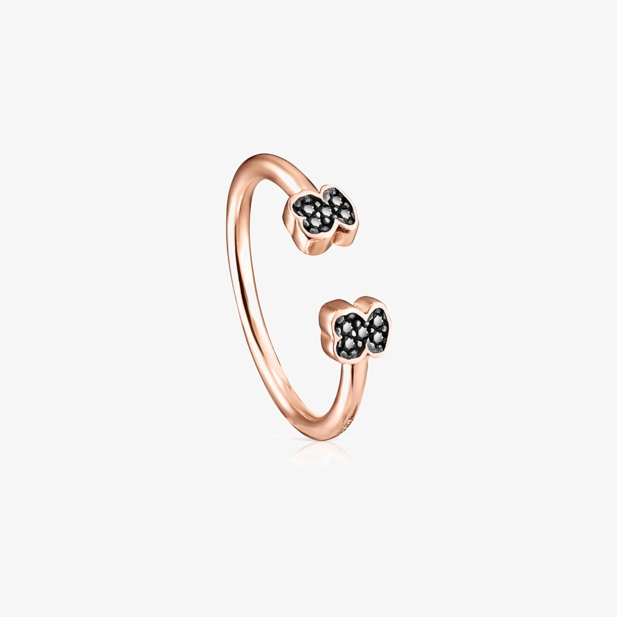 Tous - Mini Motif - Prsten Tous Ze Růžového Stříbra Vermeil Se Spinely Velikost 13