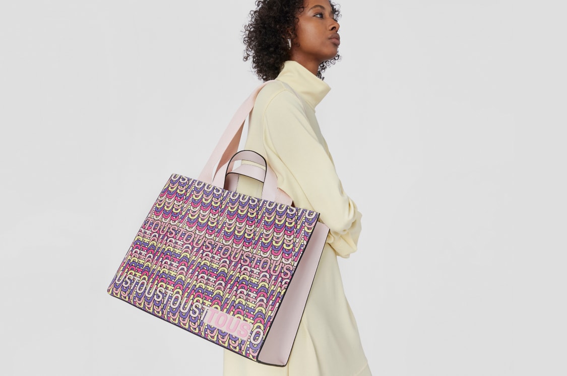 Large pink Amaya Shopping bag TOUS Vera | TOUS