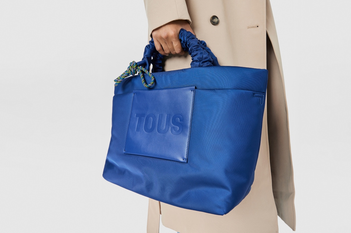 Navy blue TOUS Marina Shopping bag | TOUS