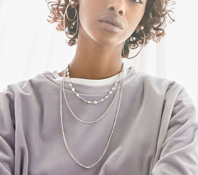 Rose Silver Vermeil Mini Icons Necklace | TOUS