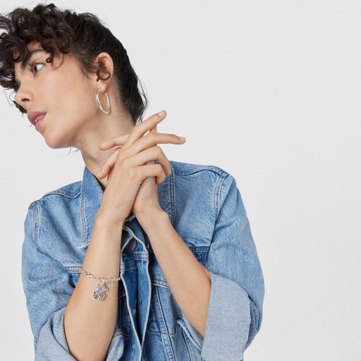 Bracelet à maillons ronds Sweet Dolls en argent