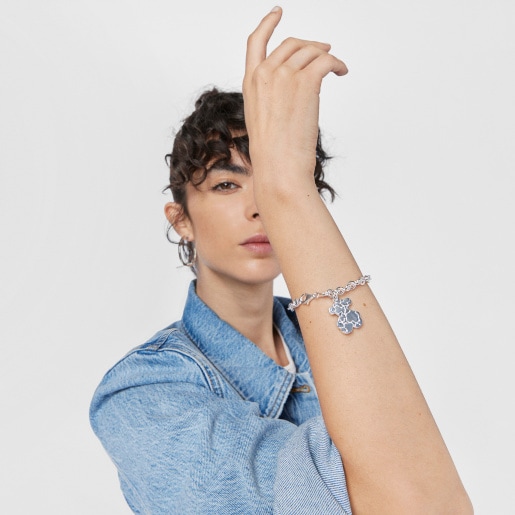 Bracelet à maillons ronds Sweet Dolls en argent