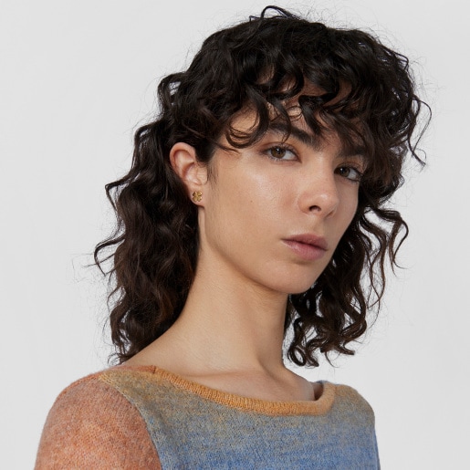 Boucles d’oreilles fer à cheval/trèfle Good Vibes en argent vermeil