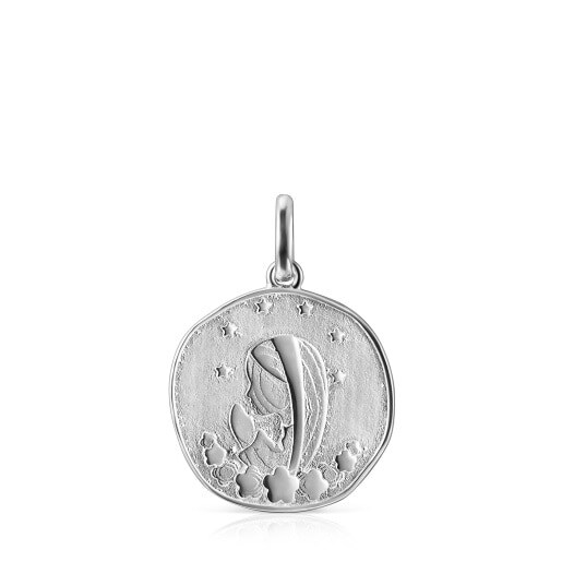 Silver Virgin Mary Devoción Pendant