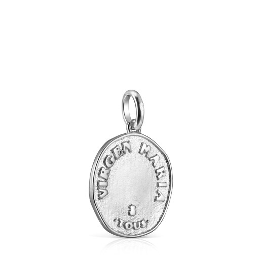 Silver Virgin Mary Devoción Pendant